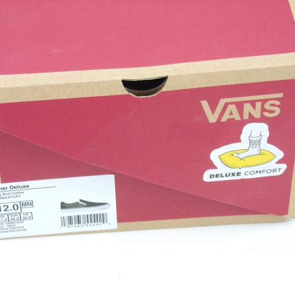 Vans Asher Deluxe Skate Shoes 9 Brown Slip-On VN000CSYCFF Comfort Textile main image 10